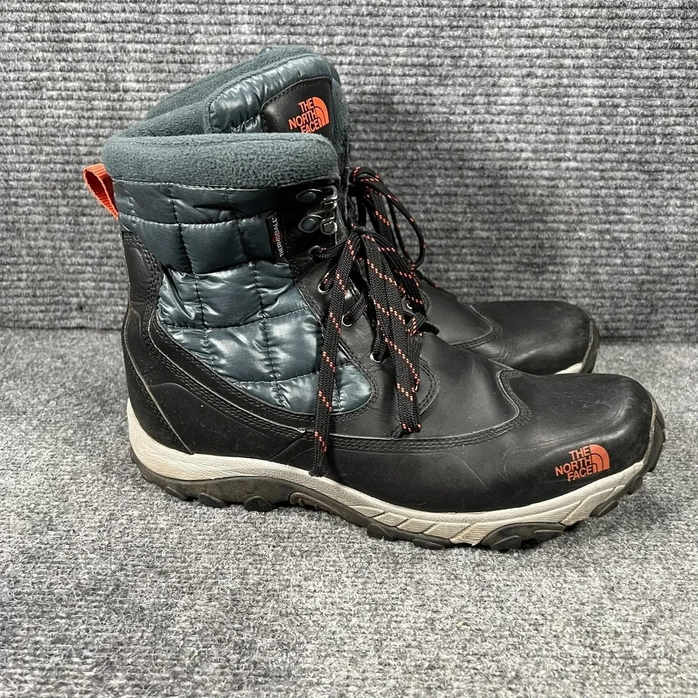 The North Face Boots Mens Size 11.5 Black Leather Insulated Snow NF00CXR9